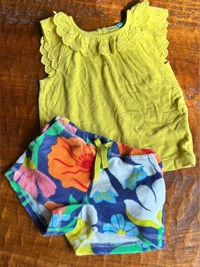 Mini Boden Yellow and Multicolor Girls' set
